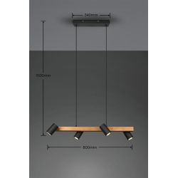 Piekarin. marley 4gb 80cm gu10 meln k.