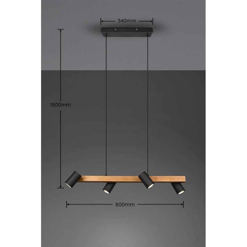 Piekarin. marley 4gb 80cm gu10 meln k.