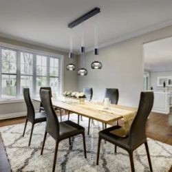 Led piek.g.lampa madison 3-gb mat melna