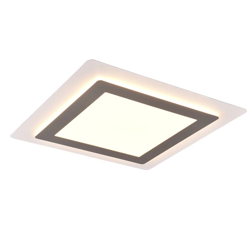 Led griestu lampa morgan 45x45cm bal met