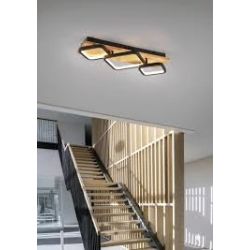 Griestu lampa rama led 3gb mat meln koka