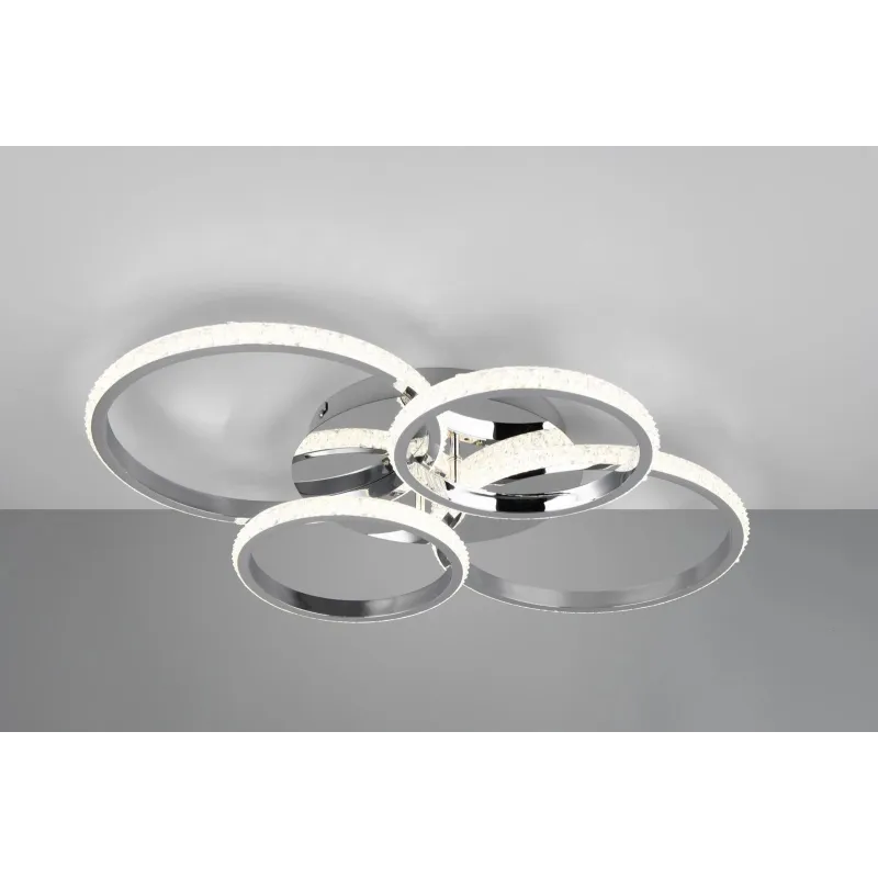 Lampa griestu cires led 4000k hromēta