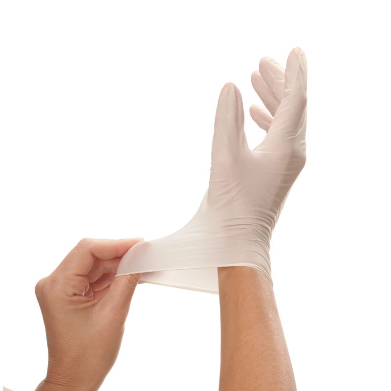 Cimdi lateksa Vileda Natural Latex, S-M, 10 gab.