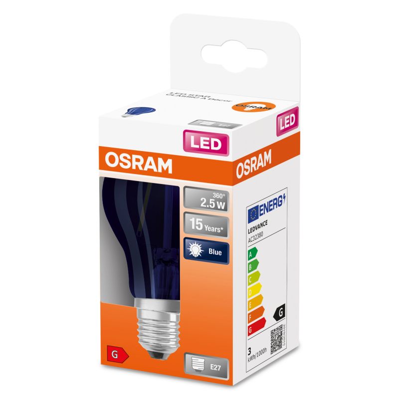 Spuldze led e27 a 2.5w-190 blue