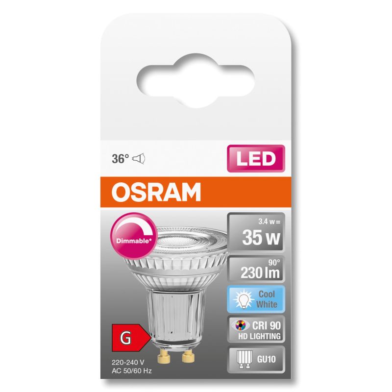 Spuldze led gu10 par16 dim 3.4w-940