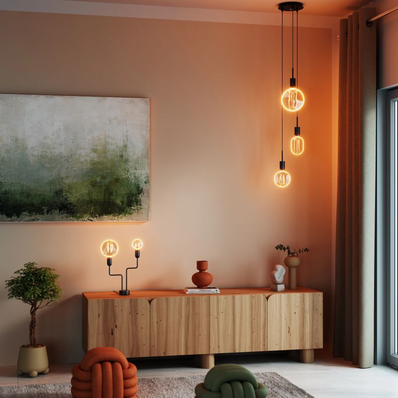 Spuldze led 1906 globe 130 4w e27 zelta