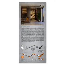 Lampa sliedei led cilindr. gu10 melna