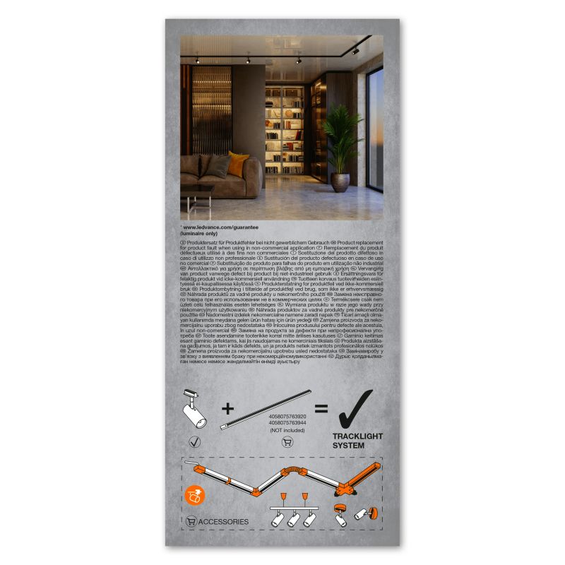 Lampa sliedei led cilindr. gu10 melna