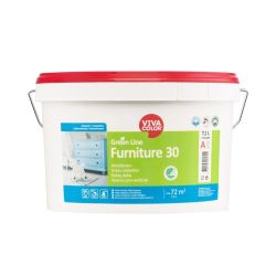 Krāsa, mēbeles Vivacolor Green Line Furniture 30A, pus-matēts, 7.2 l, furniture 30 a
