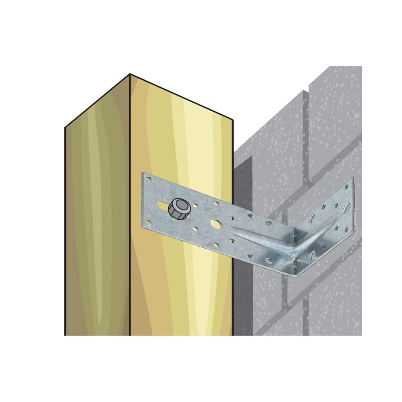 Kinnitusnurk Haushalt, 150 mm x 90 mm x 65 mm x 2.5 mm