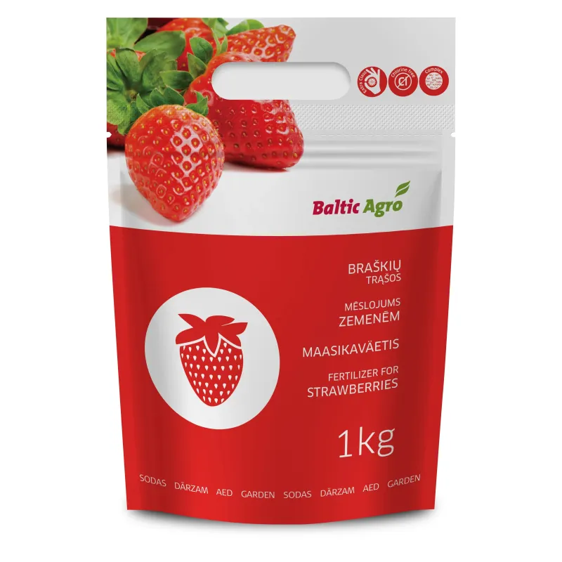Mēslojums zemenēm Baltic Agro, granulēts, 1 kg