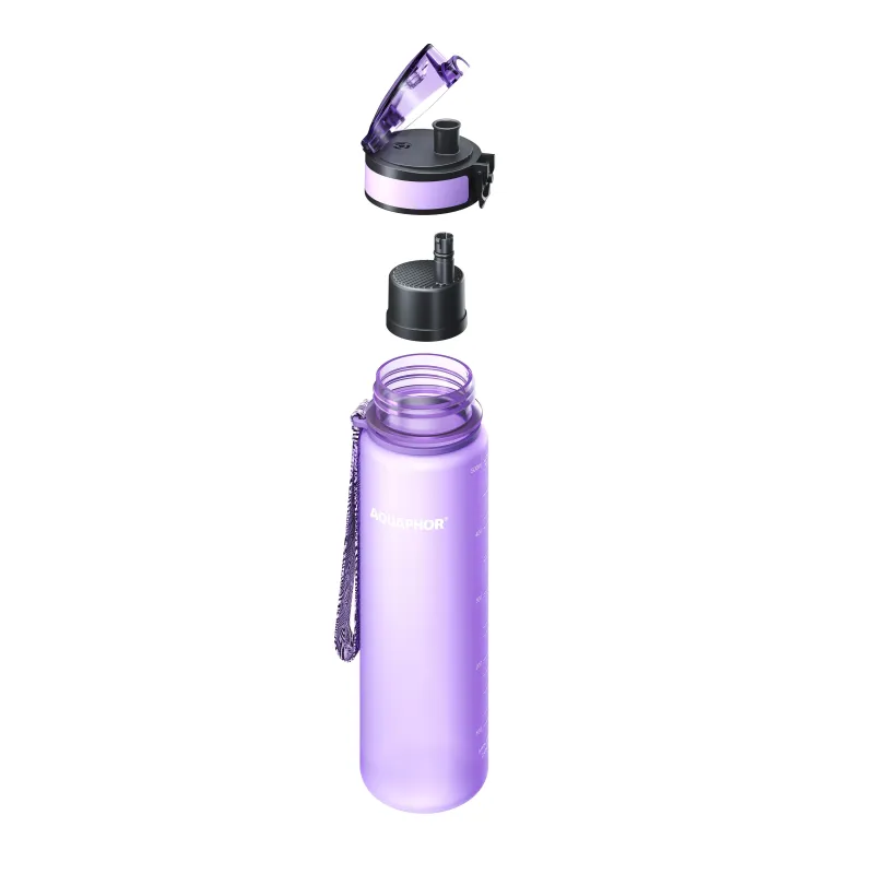 Ūdens pudele, violeta, polipropilēns ,pp,, 0.5 l