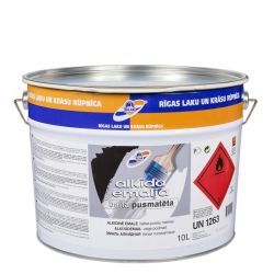 Krāsa emaljas pusmatēta balta 10 l
