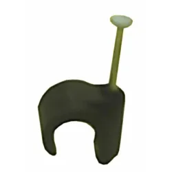 Kabeļu turētājs Baltplast, 7 - 10 mm, melna krās., 25 gab.