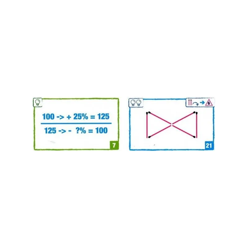Kāršu spēle Brain Games Logic Cards Blue