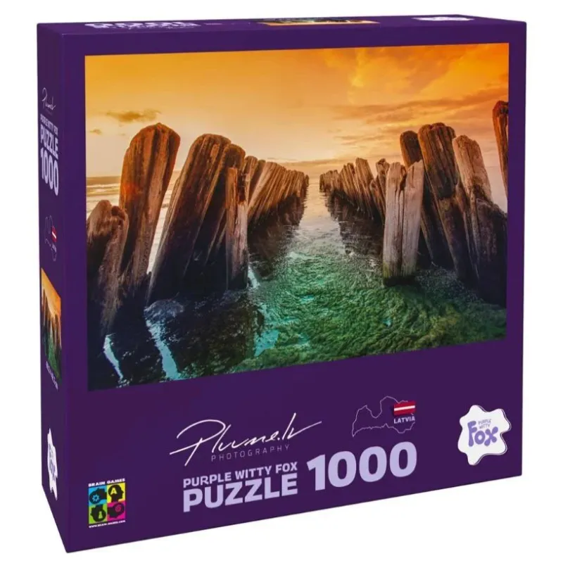 Puzle Brain Games Latvija, Košrags 19912, 48.2 cm x 68.2 cm, 1000 gab., daudzkrāsaina