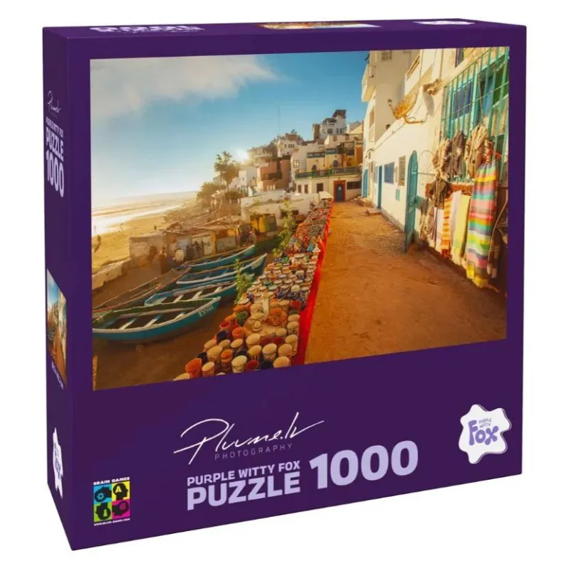 Puzle Brain Games Tagazzo, Morocco 19917, 48.2 cm x 68.2 cm, 1000 gab., daudzkrāsaina