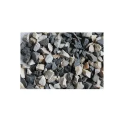 Dekoratiivkivi, 2-5mm, valge v.-must v., 1.5 kg