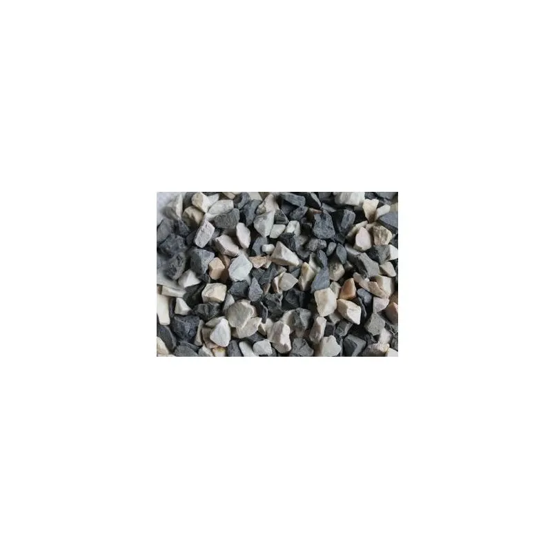 Dekoratīvais akmens, 2-5mm, balta krās.-melna krās., 1.5 kg