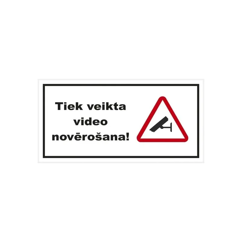Norāde tiek veikta video novēr.100x200