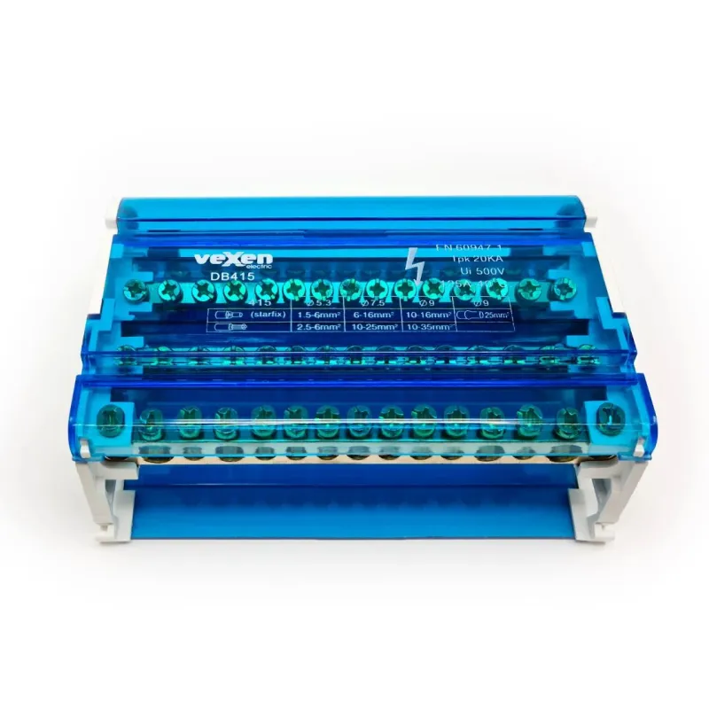 Sadales spailu bloks 4x15. 125a-500v