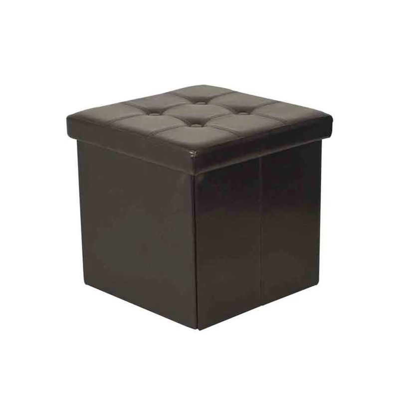 Пуф Domoletti XYF2108B, коричневый цв., 38 см x 38 см x 38 см