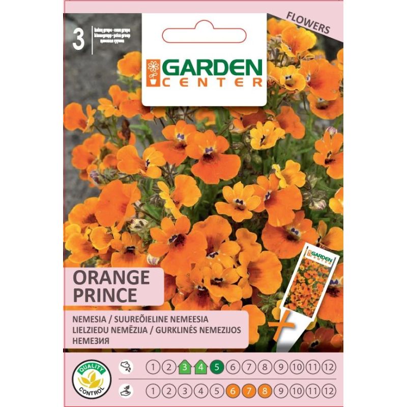 Sēklas nemēzijas orange prince