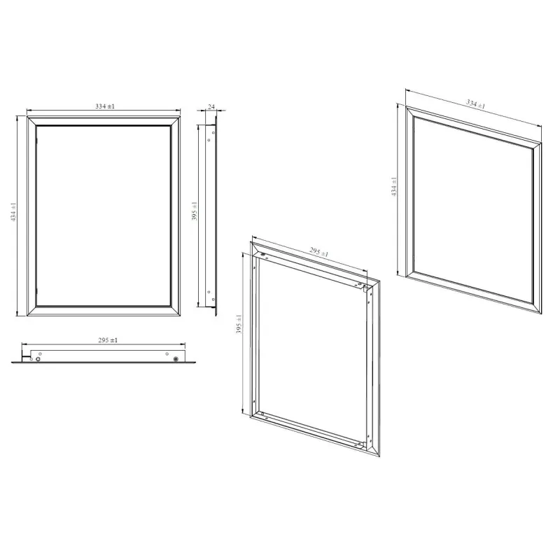 Revīzijas lūka Haushalt RD3040, 296 mm x 396 mm