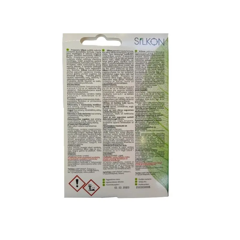 Augu aizsardzība pret kaitēkļiem Credo Silkon