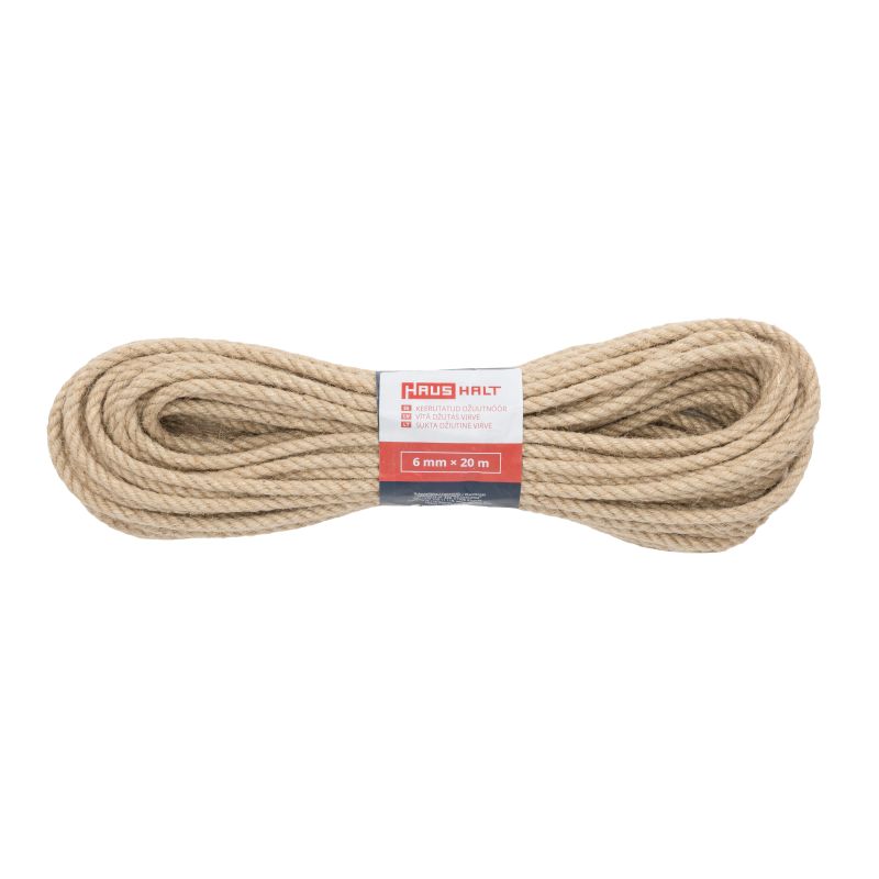 Aukla savīta džuta 6 mm 20 m