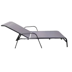 Lauko gultas Luna, pilka sp., 192 cm x 55 cm x 72 cm