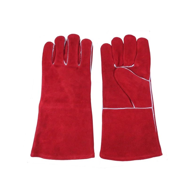 Metinātāja cimdi no šķeltas ādas w2112r