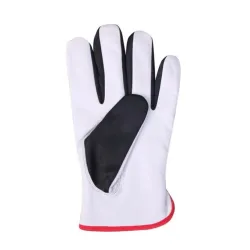 Cimdi trikotāža Forte Tools AB3360L, balta krās.-melna krās., XL