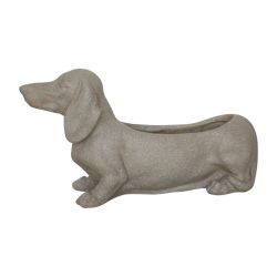 Декоративный горшок Собака LT34385-PC, 50.5 см x 16.5 см x 27 см, коричневый цв.