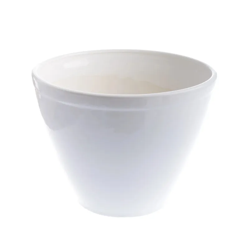 Puķu pods Agava 10010003, keramika, balta krās.