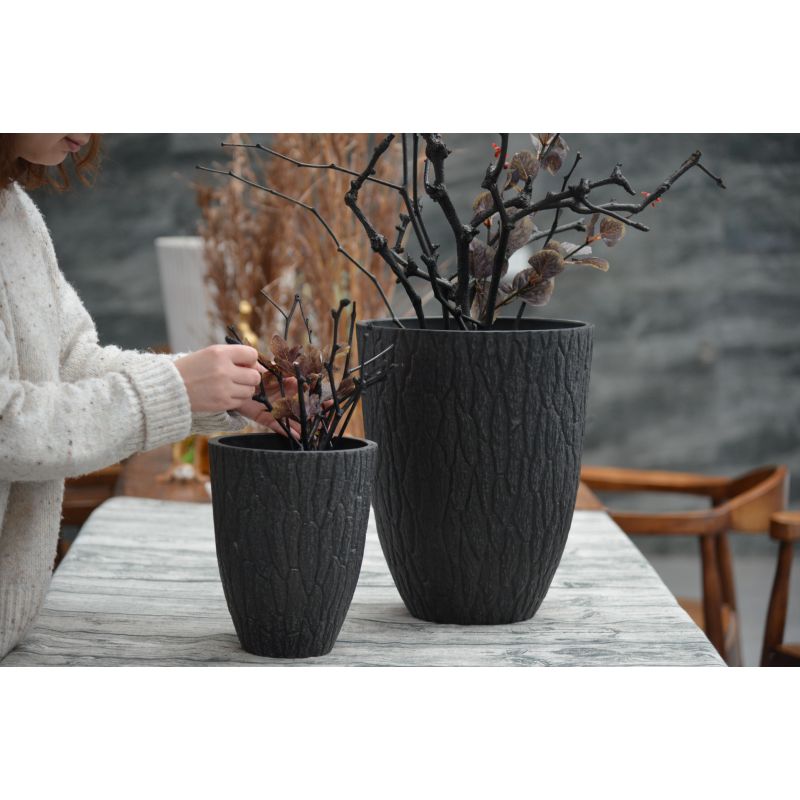 Puķu pods Domoletti S-12DH29, spw, tumši pelēka krās.