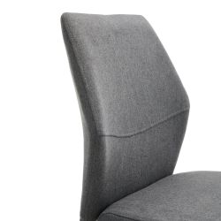 Ēdamistabas krēsls Domoletti Augusta Nea, melna krās.-pelēka krās., 45 cm x 56 cm x 86 cm