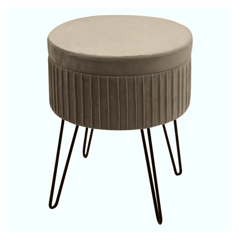 Pufs hs522-5 36x36x45cm taupe