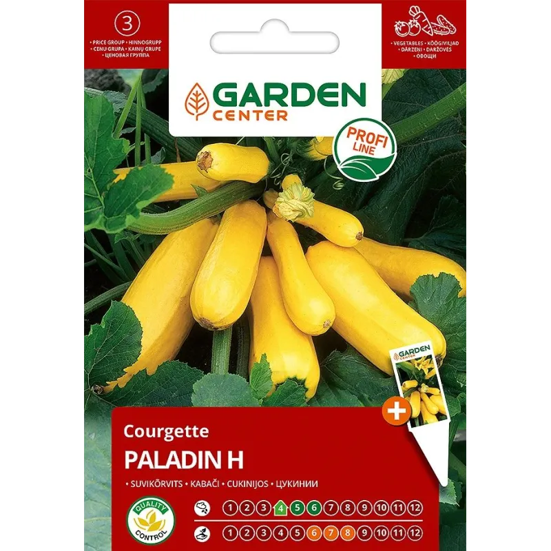 Sēklas Garden Center, cukīnī PALADIN H, 1.5 g