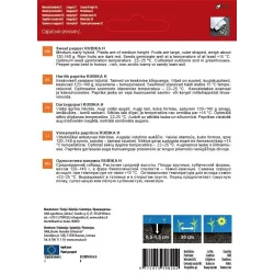 Sēklas paprikas rubika h 0.1g