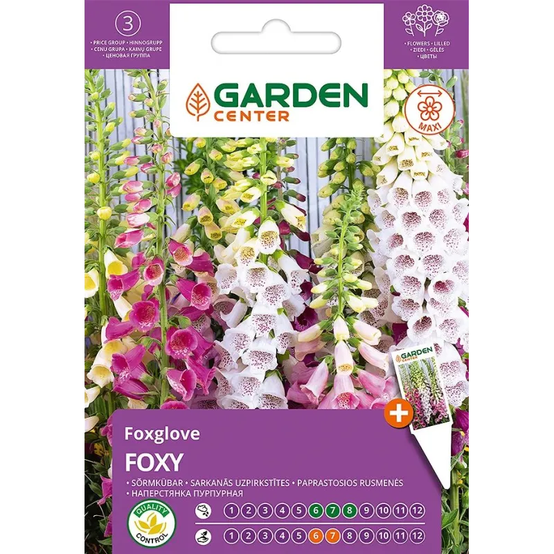 Sēklas Garden Center uzpirkstītes FOXY, 0.4 g