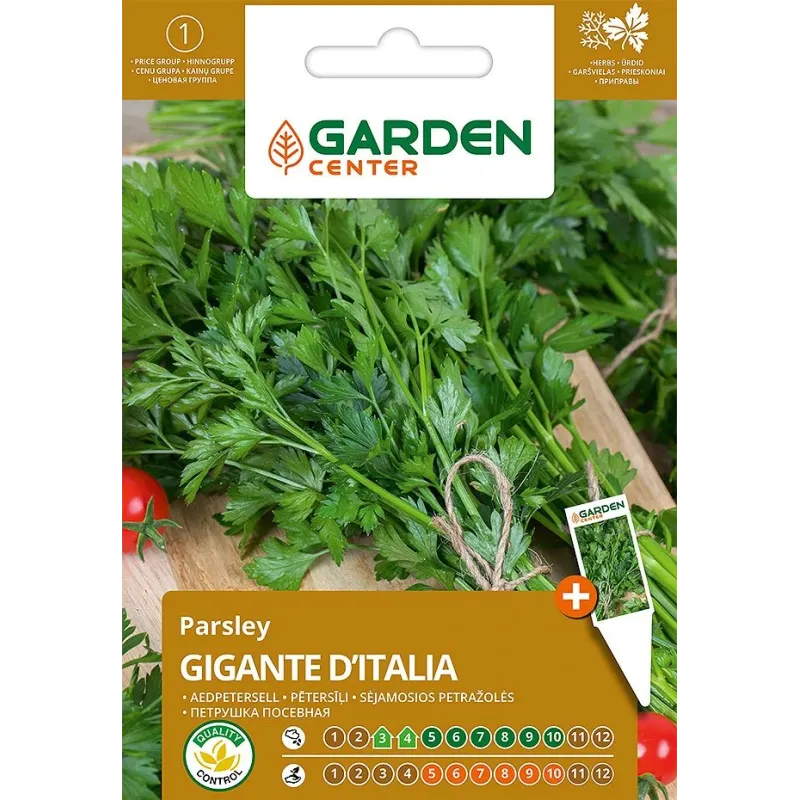 Sēklas Garden Center pētersīļi GIGANTE D'ITALIA, 1 g
