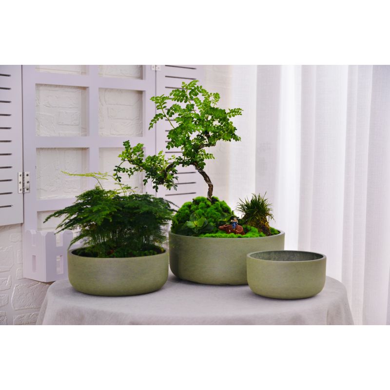 Puķu pods spw m-21gd20 d20cm olive