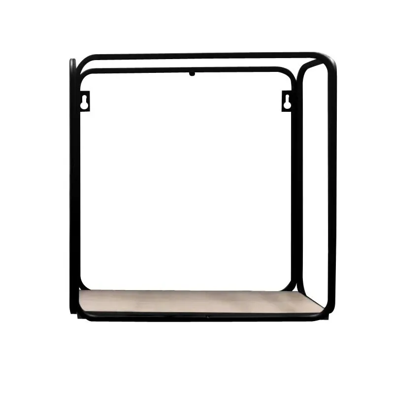 Sienas plaukts Domoletti, melna krās.-koka krās., 12 cm x 30 cm x 30 cm