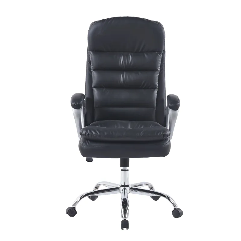 Biroja krēsls Domoletti 4800 YX330-1, 49 x 67 x 1.1 cm, melna