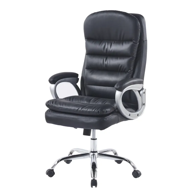 Biroja krēsls Domoletti 4800 YX330-1, 49 x 67 x 1.1 cm, melna