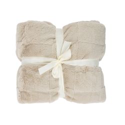 Pleds mink relief 150x200cm sārts