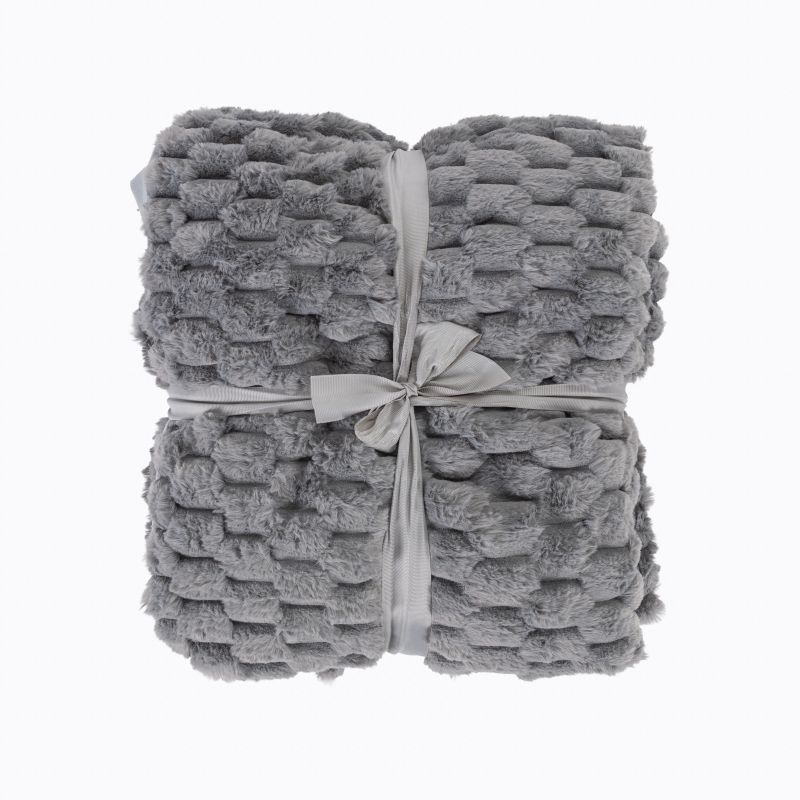 Pleds flakes 150x200cm gaiši pelēks