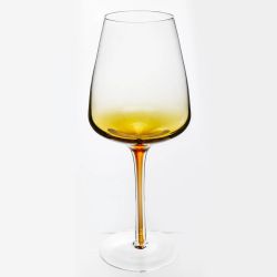 Vīna glāze dzintarkrāsas 6gab