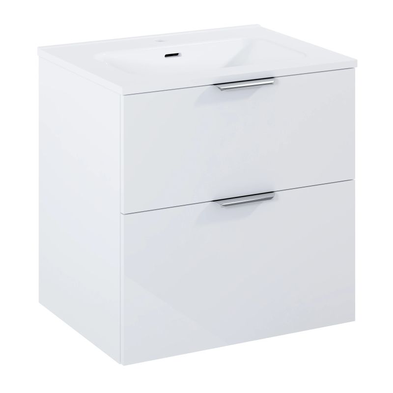 Skapis ar izlietni ekoline 60 balts